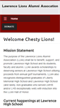 Mobile Screenshot of lawrencelionsalumniassociation.com